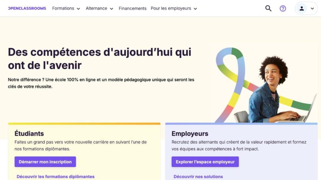 OpenClassrooms, plateforme de formations en ligne pour se former et se reconvertir
