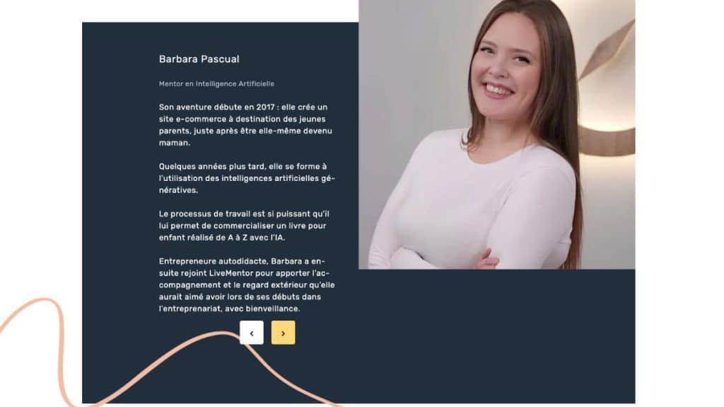 Barbara Pascual, mentor en intelligence artificielle chez LiveMentor